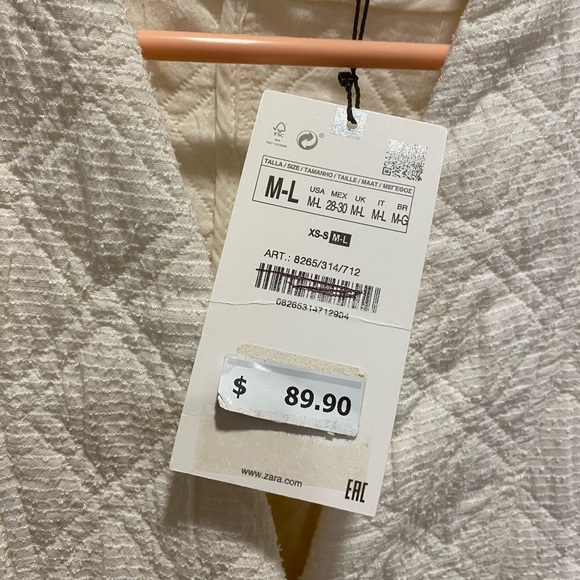 Zara Belted Sweater Jacket Cardigan Size M-L NWT - Picture 4 of 15
